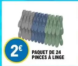 E.Leclerc Paquet de 24 pinces à linge offre