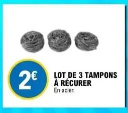 E.Leclerc Lot de 3 tampons à récurer offre