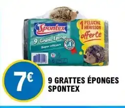 E.Leclerc SPONTEX 9 grattes éponges offre