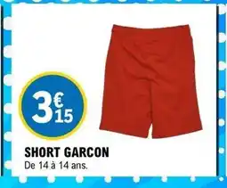 E.Leclerc Short garcon offre