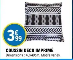 E.Leclerc Coussin deco imprimé offre