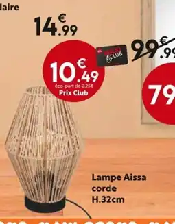 La Foir'Fouille Lampe Aissa corde offre