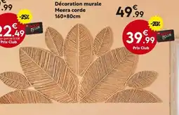 La Foir'Fouille Décoration murale Maera corde offre