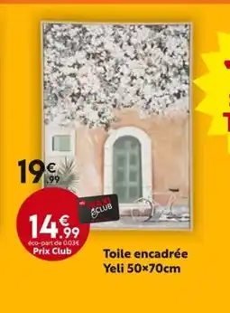La Foir'Fouille Toile encadrée Yeli offre