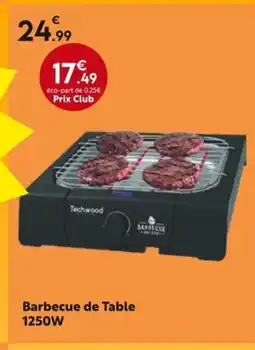 La Foir'Fouille Barbecue de Table 1250W offre