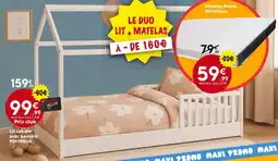 La Foir'Fouille Lit cabane avec barrière offre