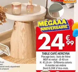 La Foir'Fouille HERCYNA TABLE CAFÉ offre