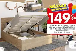 La Foir'Fouille SICILIA Lit coffre avec sommier offre