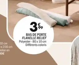 La Foir'Fouille Bas de porte flanelle relief offre