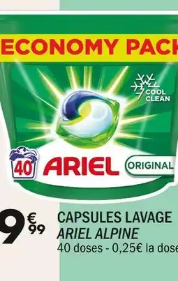 La Foir'Fouille ARIEL CAPSULES LAVAGE ARIEL ALPINE offre