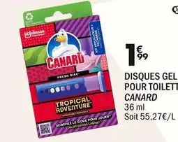 La Foir'Fouille Canard Disques Gel pour Toilette Tropical Adventure offre