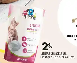 La Foir'Fouille Zamibo Litière Silice 3,8L offre