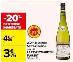 Carrefour Market Muscadet - a.o.p. sèvre-et-maine sur lie offre