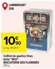 Carrefour Market Coffret de gaufres fines boîte wim offre
