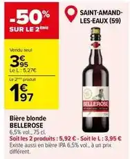 Carrefour Market Bellerose - bière blonde offre