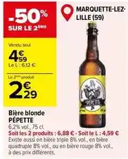 Carrefour Market Biere blonde offre