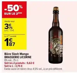 Carrefour Market Slash - bière mango offre