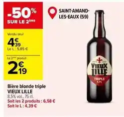 Carrefour Market Saint amand - bière blonde triple offre