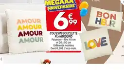 La Foir'Fouille Coussin bouclette playground offre