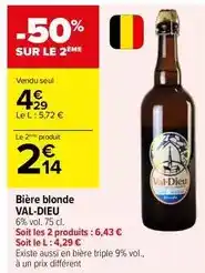 Carrefour Market Bière blonde offre