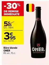Carrefour Market Omer - bière blonde offre