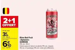 Carrefour Market Bière red fruit plosion offre