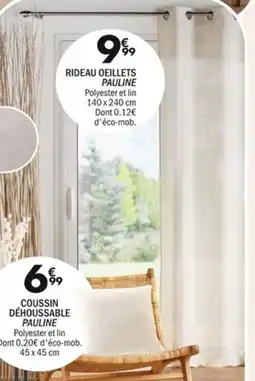 La Foir'Fouille Rideau oeillets pauline offre