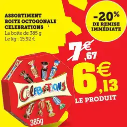 Super U Assortiment boite octogonale celebrations offre