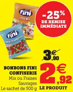 Super U Bonbons fini confiserie offre