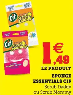 Super U Eponge essentials cif offre