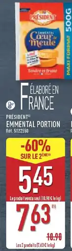ALDI Président emmental portion offre