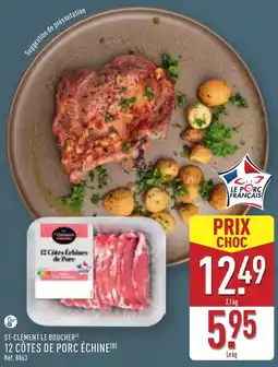 ALDI St-clément le boucher 12 côtes de porc échine offre