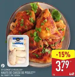 ALDI Hauts de cuisse de poulet offre