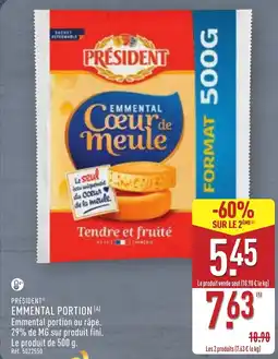 ALDI Emmental portion offre