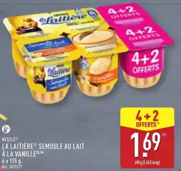 ALDI La laitière semoule au lait à la vanille offre