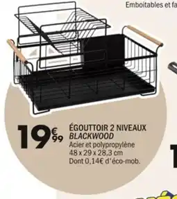 La Foir'Fouille Égouttoir 2 niveaux blackwood offre