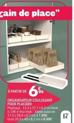 La Foir'Fouille Organisateur coulissant pour placard offre