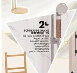 La Foir'Fouille Pommeau de douche filtrant billes offre
