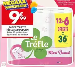La Foir'Fouille Papier toilette trèfle maxi douceur offre