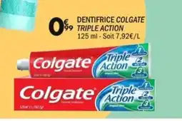 La Foir'Fouille Dentifrice colgate triple action offre