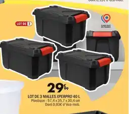 La Foir'Fouille Lot de 3 malles xperpro offre