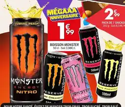 La Foir'Fouille MONSTER Boisson offre