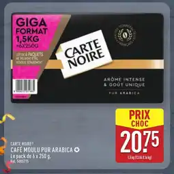 ALDI CARTE NOIRE Café moulu pur arabica offre