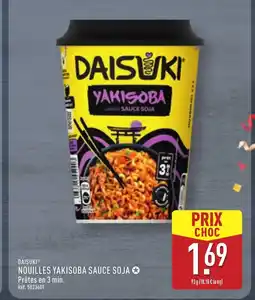 ALDI DAISUKI Nouilles yakisoba sauce soja offre