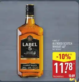 ALDI LABEL 5 Blended scotch whisky 40° offre