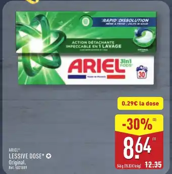 ALDI ARIEL Lessive dose offre