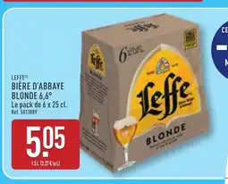 ALDI LEFFE d'abbaye blonde 6,6° offre