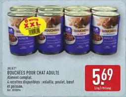 ALDI JULIET Bouchées pour chat adulte offre