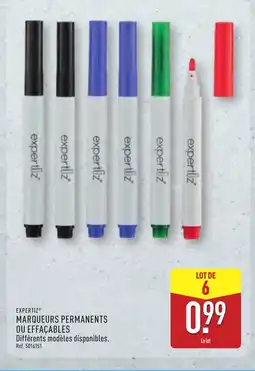 ALDI EXPERTIZ Marqueurs permanents ou effacables offre