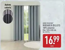 ALDI HOME CREATION®Rideaux à ceillets offre